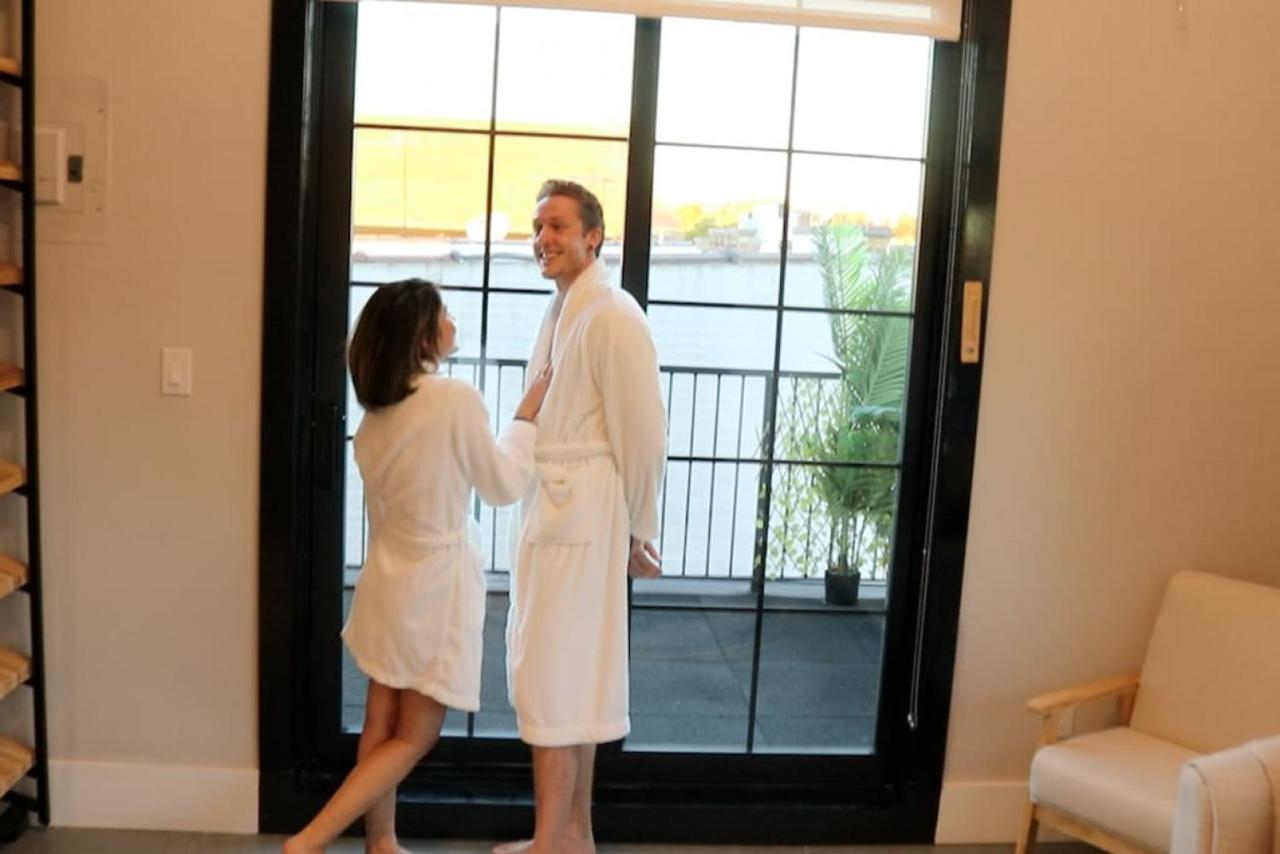 Nyc Skyline Views, Sauna & Rooftop - Romantic Escape At "Brooklyn Bay Lofts" نيو يورك المظهر الخارجي الصورة